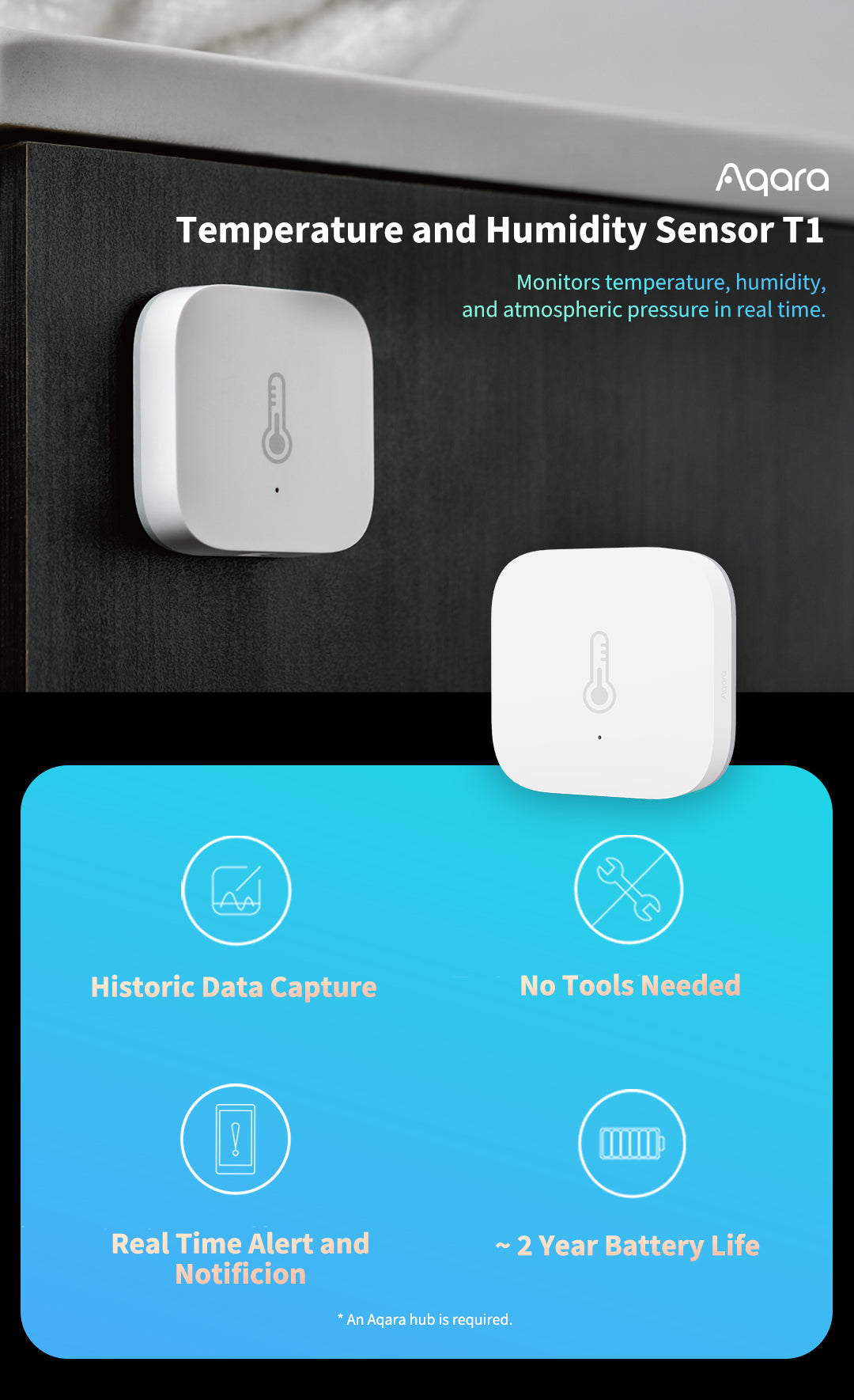 Aqara T1 Temperature and Humidity Sensor