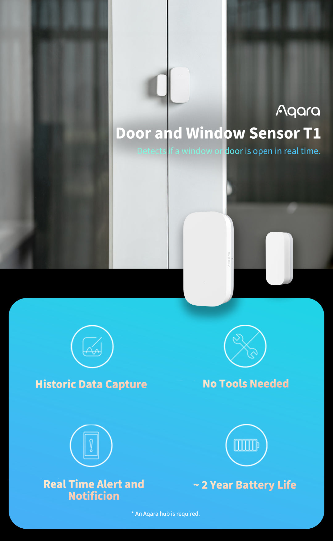 Aqara T1 Door and Window Sensor
