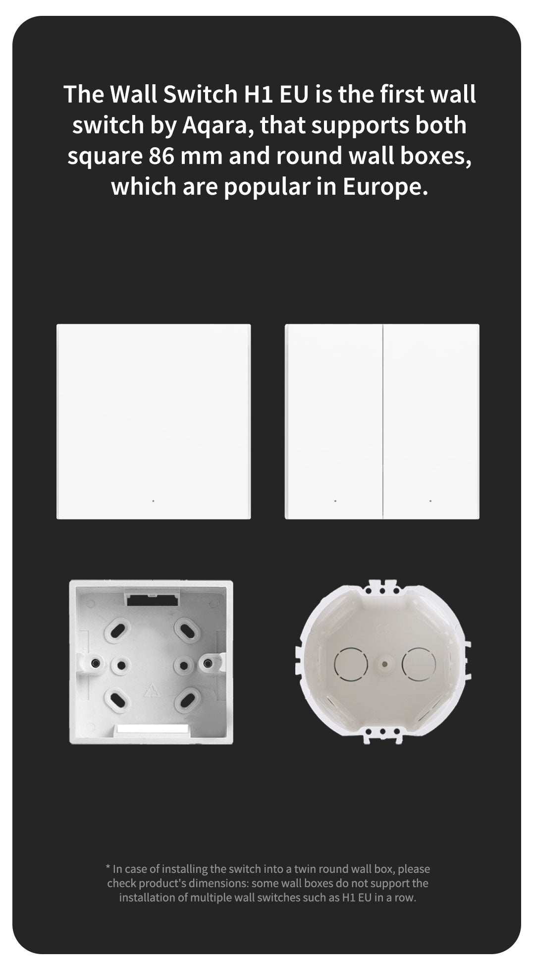Aqara H1 Smart Wall Switch (Neutral / No-Neutral)