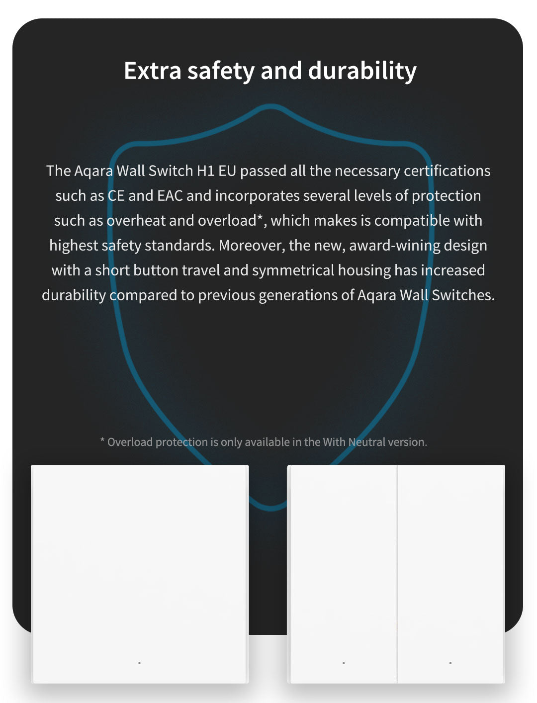 Aqara H1 Smart Wall Switch (Neutral / No-Neutral)