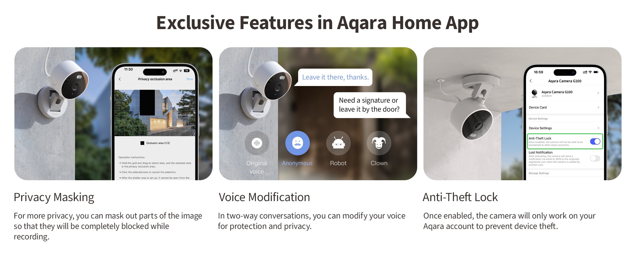 Aqara G100 Camera Select